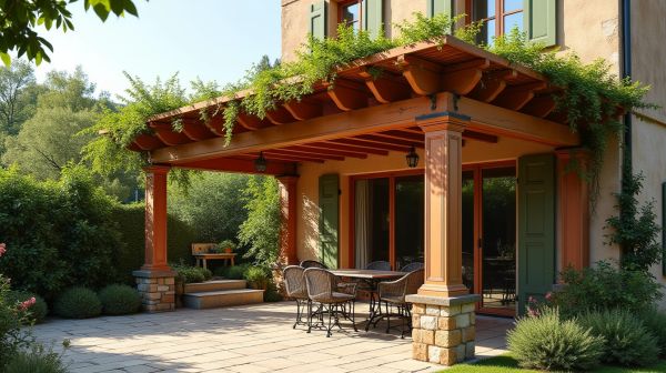 Comment aménager votre extérieur avec une pergola adossée 6x3