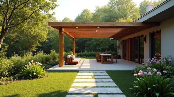 Comment aménager votre extérieur avec une pergola adossée 6x3
